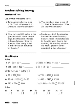 Grade 3 math workbooks | PDF
