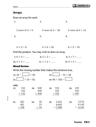Grade 3 math workbooks | PDF