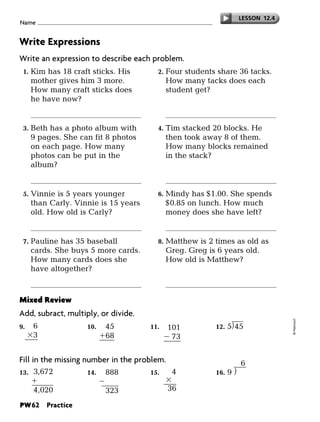 Grade 3 math workbooks | PDF