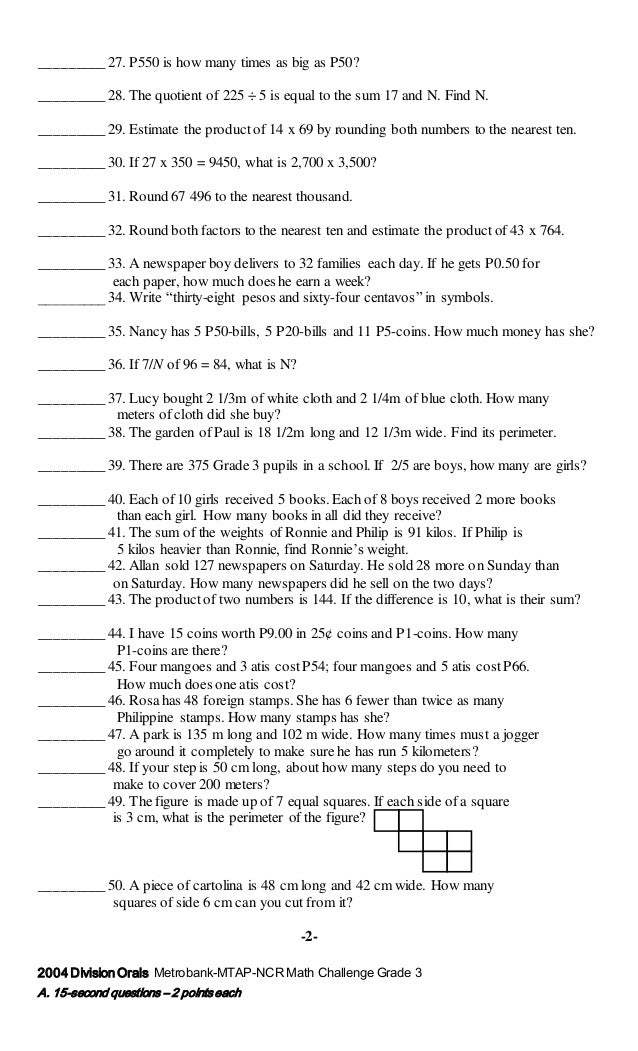 Grade 3 mtap reviewer