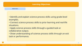 Comprehensive Grade 4 Science Process Skills Learning Module | PPTX