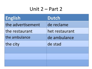 Grade 4 unit 2 (part 2) | PPT