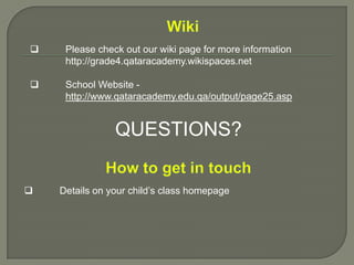  	Spelling –The children will have a list of vocabulary to learn  	during our Units of Inquiry. Given words will come from the UOI,                      math and writing genre. Personal words will be added from all                                               areas of the curriculum. 	Oral Language – Throughout the year children will be 	encouraged to develop strong oral language skills with many 	opportunities to present and discuss units of work.Units of Inquiry Who We Are – Its My Choice/ Decision making