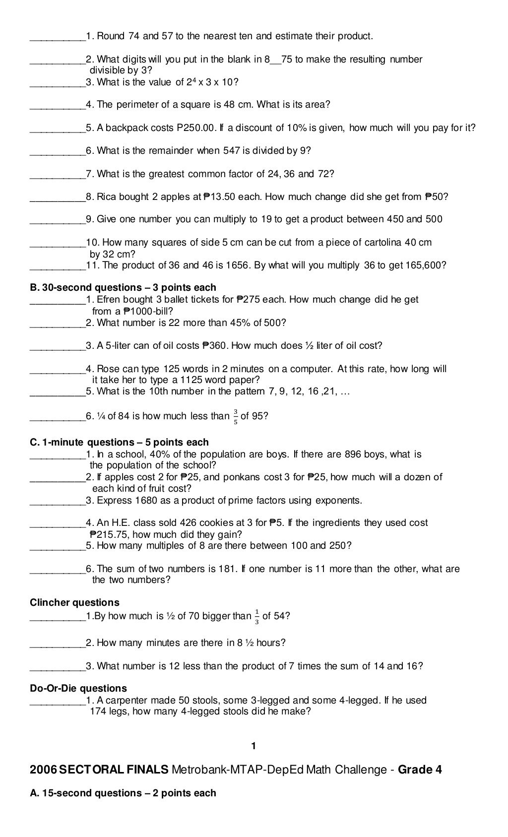 Grade 4 mtap reviewer
