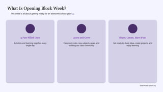 Opening Block Activities.pdf Engaging Grade 4 Opening Block Week: Building Community and Learning ...