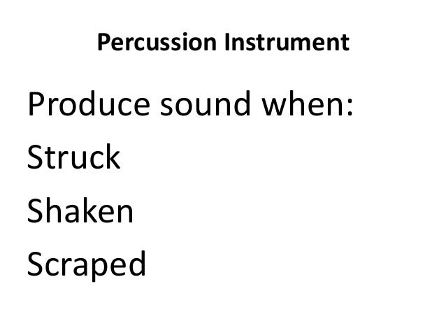 What is a non-pitched instrument?