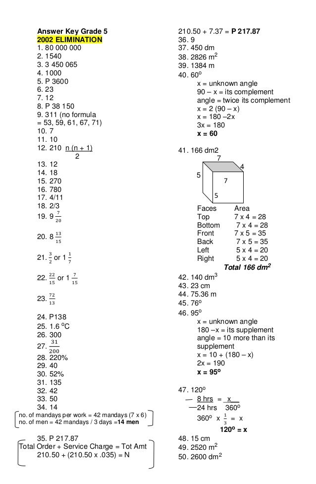 Grade 5 mtap reviewer