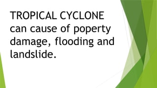 The Impact and components of Tropical Cyclone | PPTX