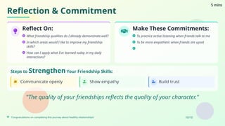 SEL - Healthy Relationships & Friendship | PPTX
