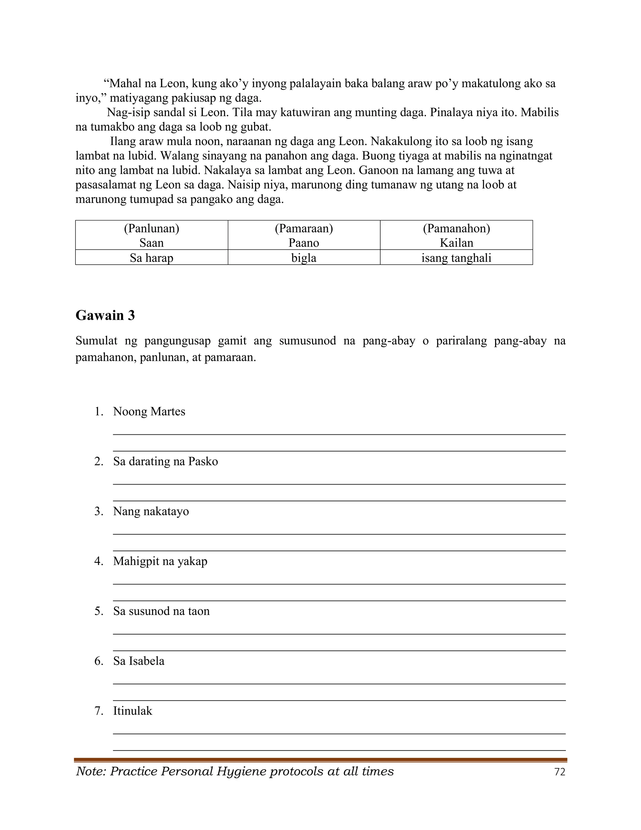 Grade 6 Q2 Filipino LAS.pdf S. Y. 2024- 2025 | PDF