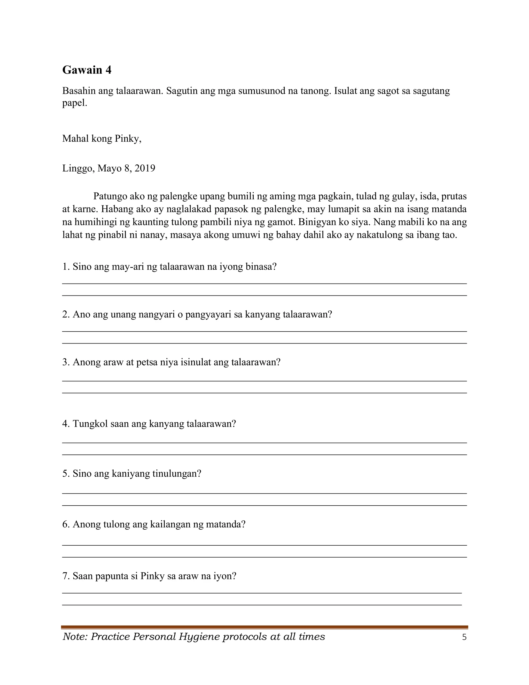 Grade 6 Q2 Filipino LAS.pdf S. Y. 2024- 2025 | PDF
