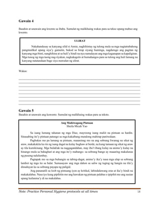 Grade 6 Q2 Filipino LAS.pdf S. Y. 2024- 2025 | PDF