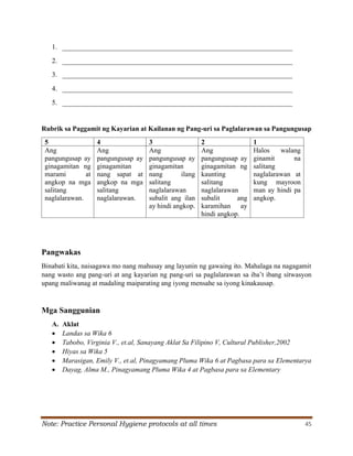 Grade 6 Q2 Filipino LAS.pdf S. Y. 2024- 2025 | PDF