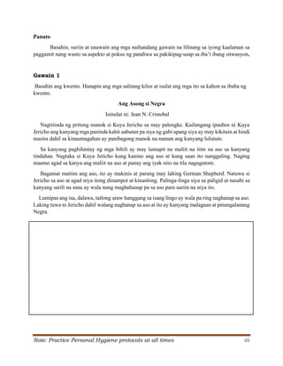 Grade 6 Q2 Filipino LAS.pdf S. Y. 2024- 2025 | PDF
