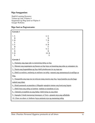 Grade 6 Q2 Filipino LAS.pdf S. Y. 2024- 2025 | PDF