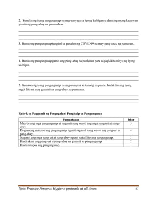 Grade 6 Q2 Filipino LAS.pdf S. Y. 2024- 2025 | PDF