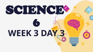 SCIENCE
6
WEEK 3 DAY 3
 