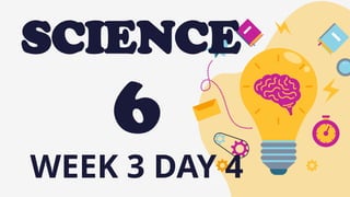 SCIENCE
6
WEEK 3 DAY 4
 