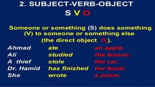 Sentences -subject and predicate | PPTX