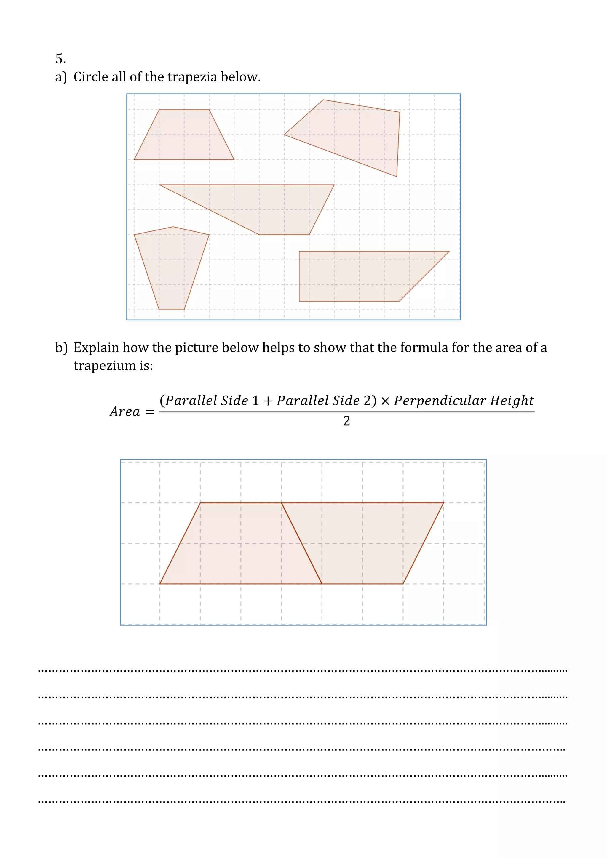 Grade 6 shapes assessment | PDF