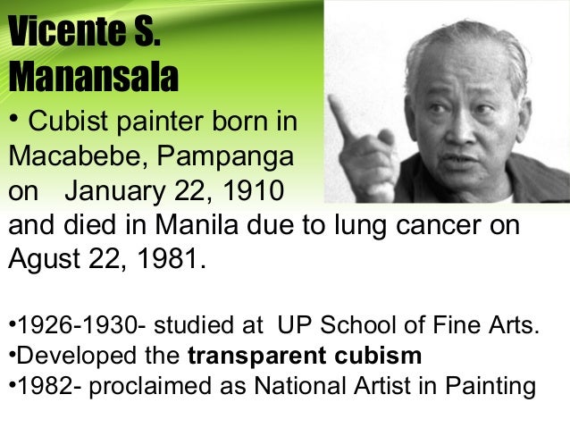 What are some famous works of Vicente Manansala?