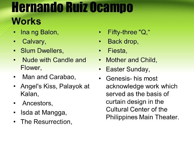 Ina At Anak By Hernando Ocampo Meaning Grade 7 arts 4th quarter k-12