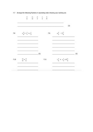 Grade 7 Fractions Pdf