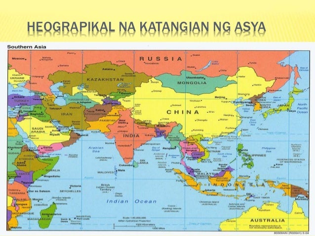 Mapa Ng Asya Docx Mapa Ng Asya Mga Rehiyon Ng Asya 1 Hilagang Asya ...