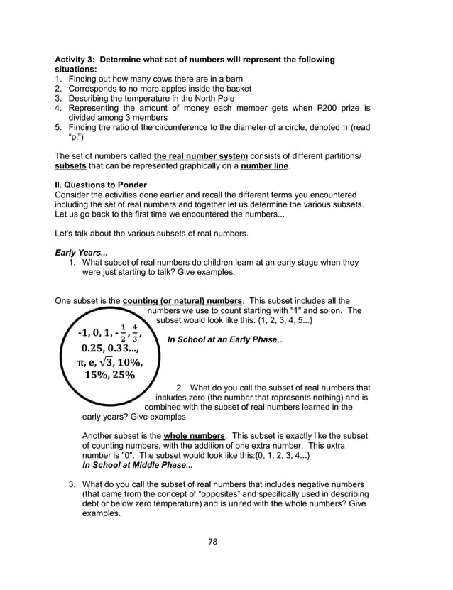 Grade 7 Learning Materials In Math