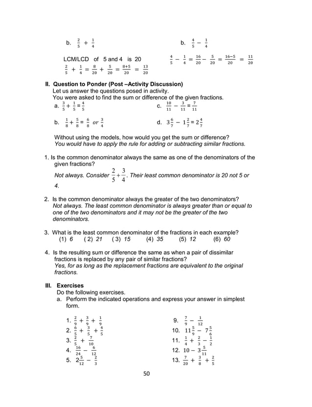 Grade 7 Learning Module in MATH