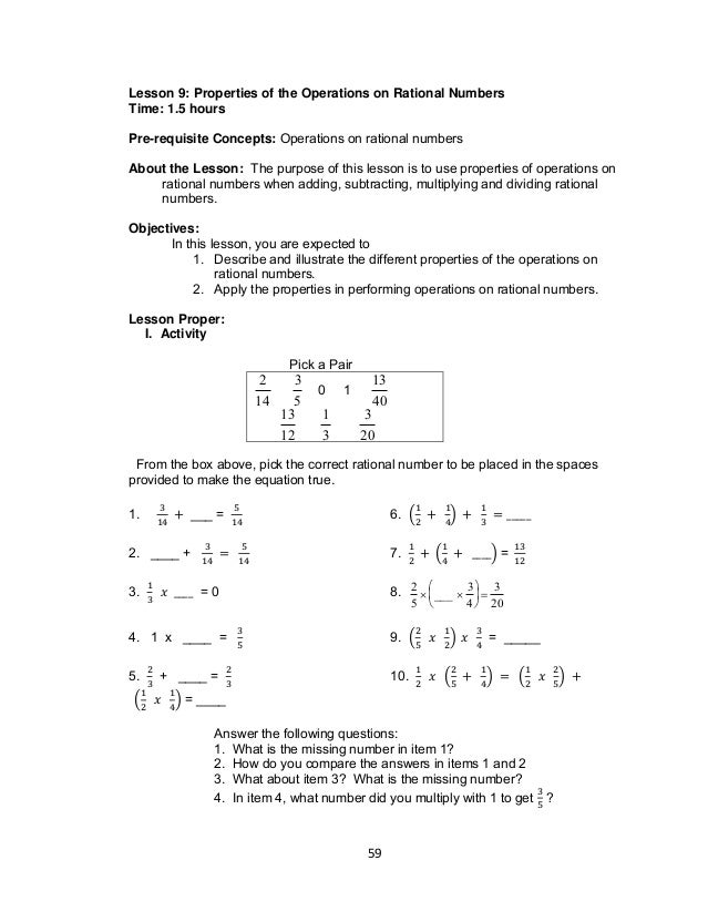 Grade 7 Learning Module In MATH