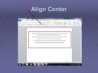 Align Center
 