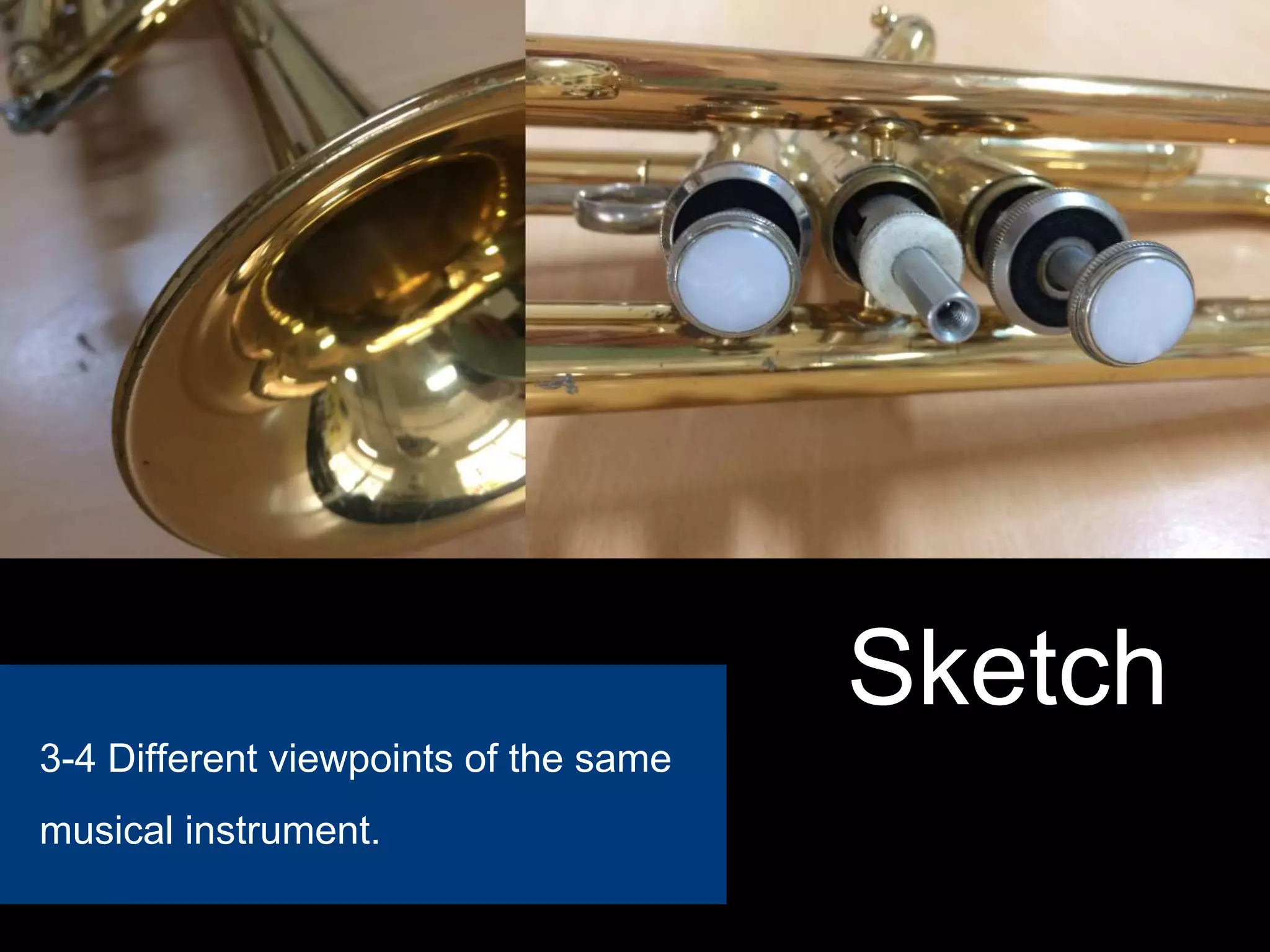 Sketch
3-4 Different viewpoints of the same
musical instrument.
 
