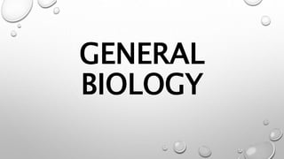 GENERAL
BIOLOGY
 