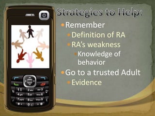 Avoid social situations