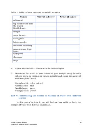 Grade7 Science Learner's Material Quarters1-2 | PDF