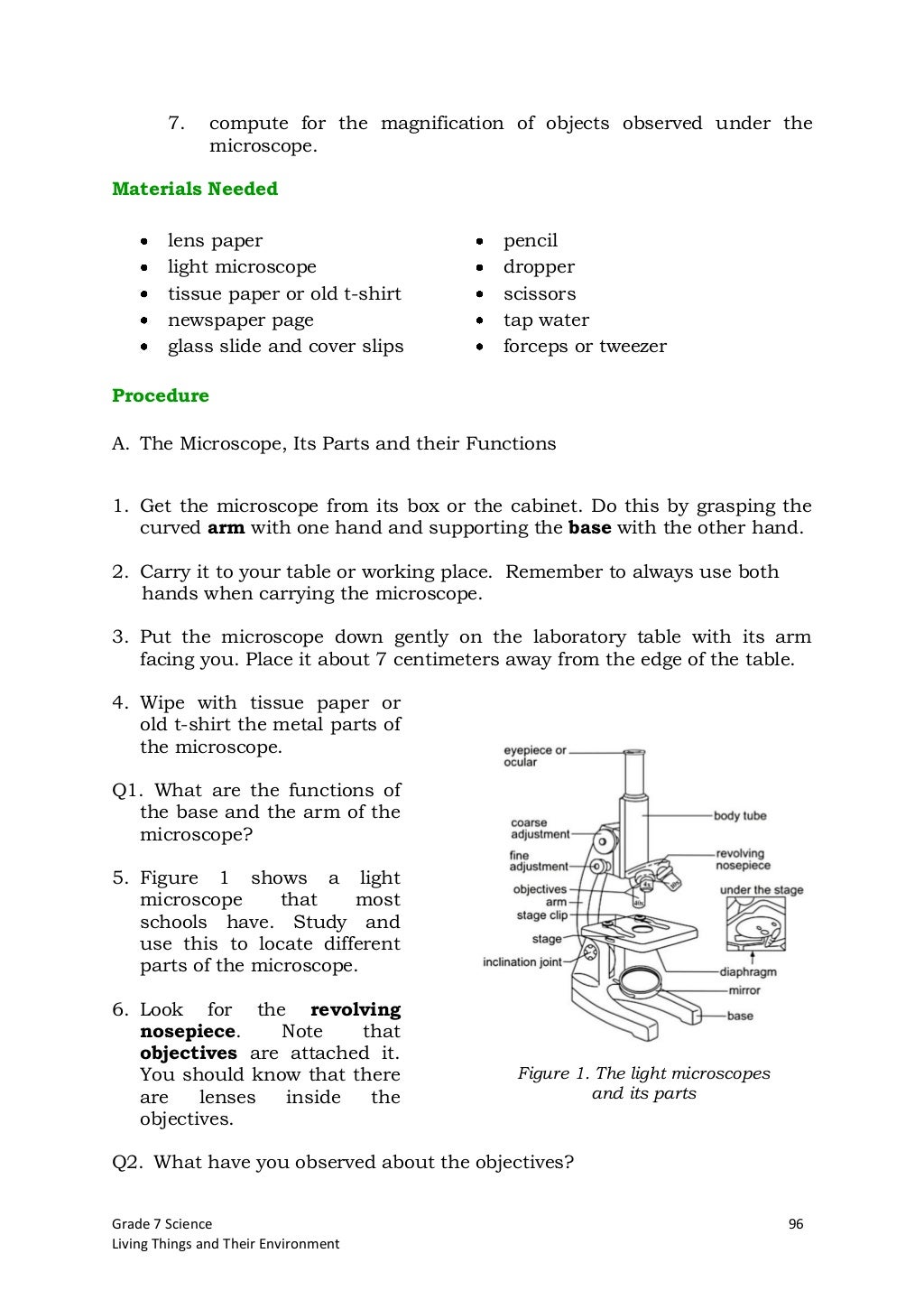 Grade7 Science Learner's Material Quarters12