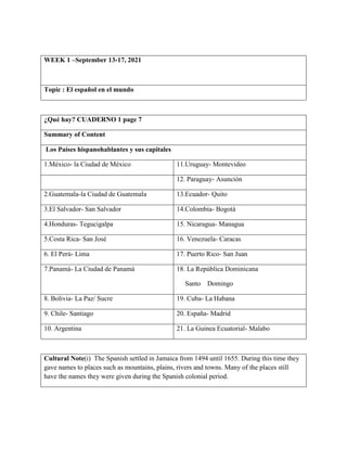 Grade 7 Spanish Lesson Plan Unit 1 Lessons 1&2 September 13-24 ,2021.docx