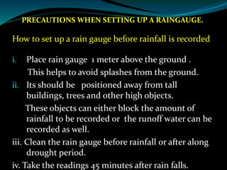Rainfall Grade 8 Lesson