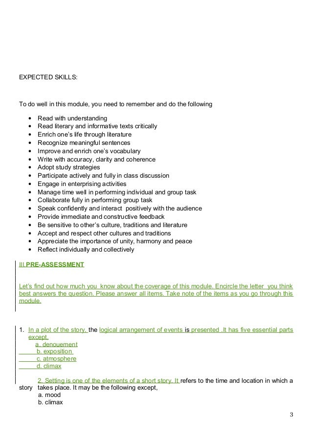 English Grade 8 Q1 L1