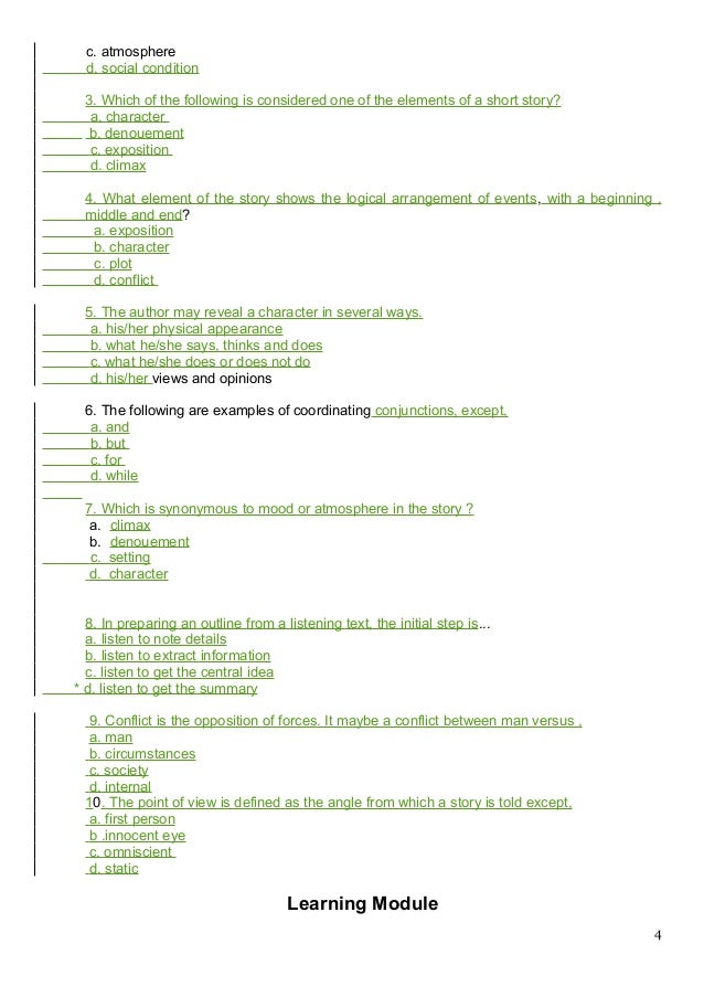 English Grade 8 Q1 L1