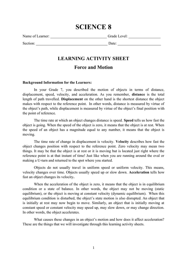 Grade 8 science las | PDF