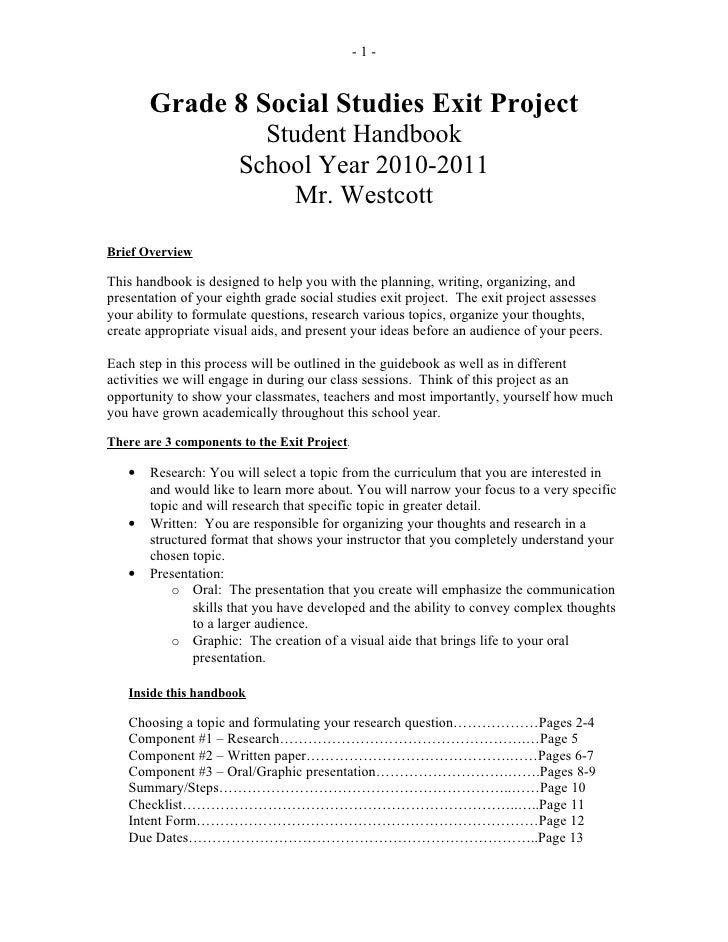 Writing research paper handbook