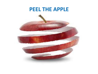 PEEL THE APPLE
 