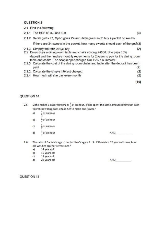 GENERAL MATHEMATICS QUESTIONS AND ANSWERS PDF GRADE 8 visual data 8