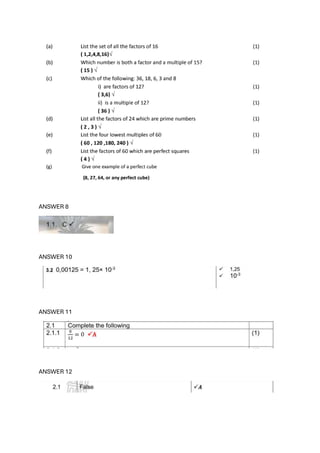 ANSWER 8
ANSWER 10
ANSWER 11
ANSWER 12
 