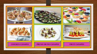 CHICKEN CANAPES PRUNE OR FIG CANAPES FRUIT CANAPES
 