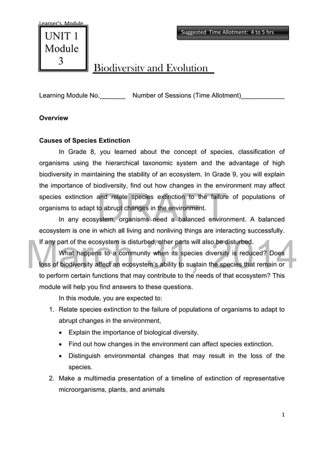 Grade9 Science Learner's Materials Quarters14