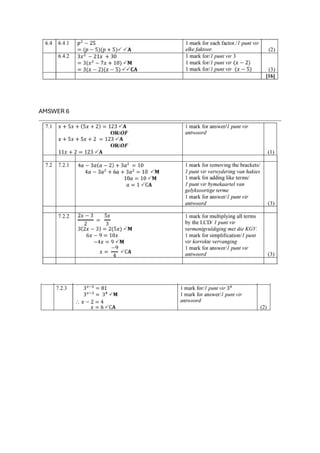 GRADE 9 ALGEBRAIC PRACTICE PAPER ANSWERS.pdf