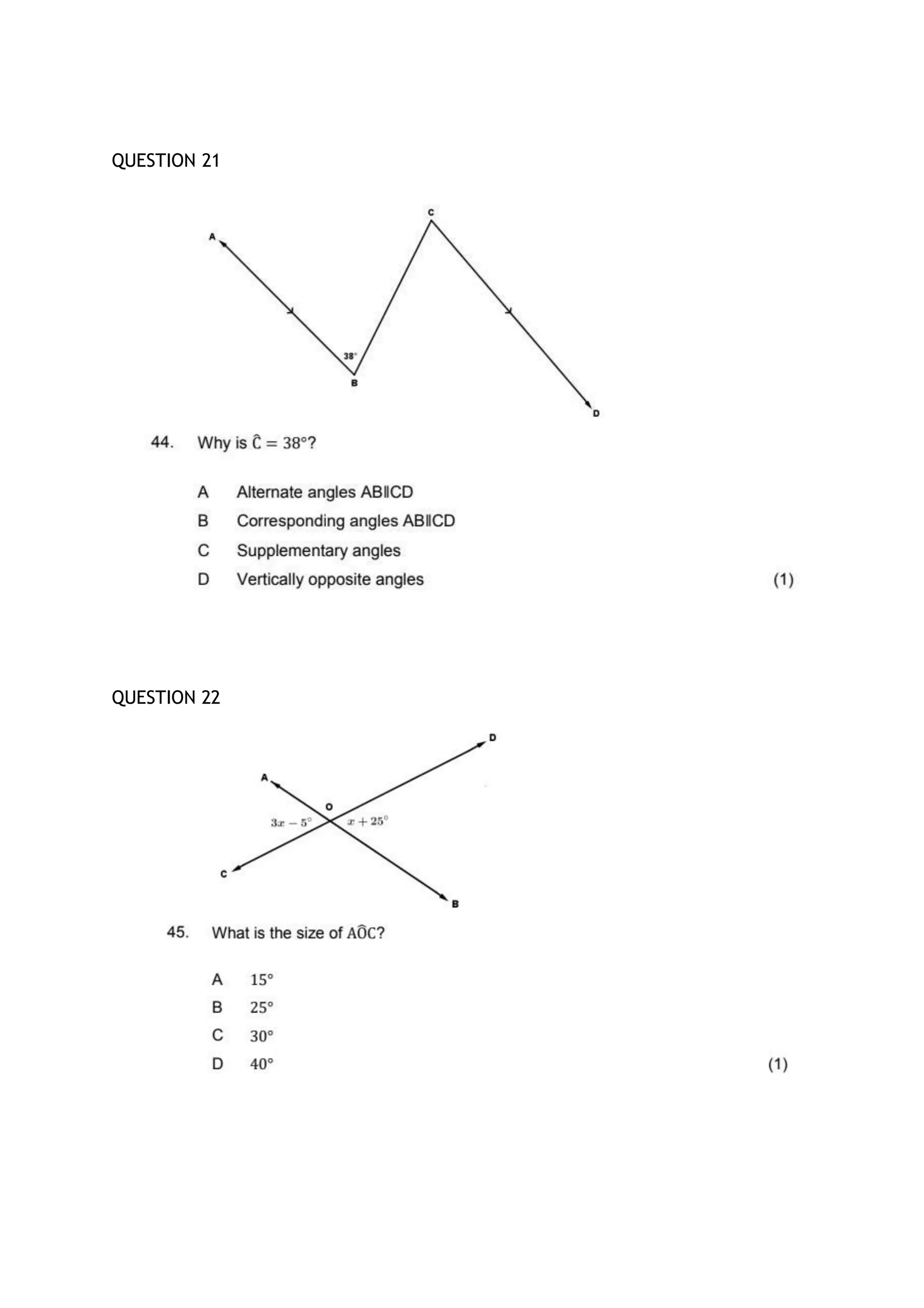 QUESTION 21
QUESTION 22